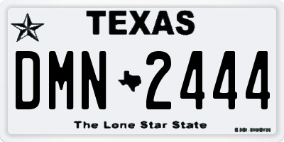 TX license plate DMN2444