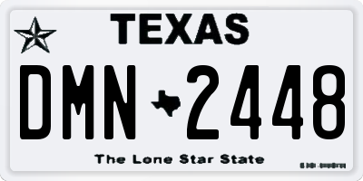 TX license plate DMN2448