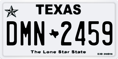 TX license plate DMN2459