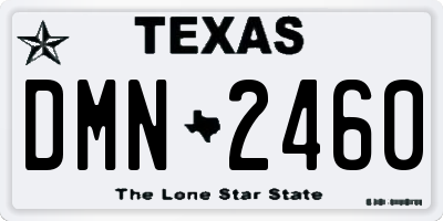 TX license plate DMN2460