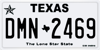 TX license plate DMN2469