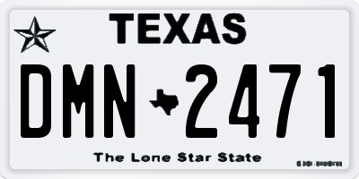 TX license plate DMN2471