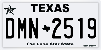 TX license plate DMN2519