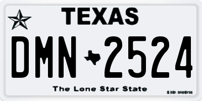 TX license plate DMN2524