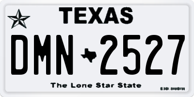 TX license plate DMN2527
