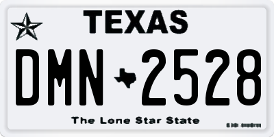 TX license plate DMN2528