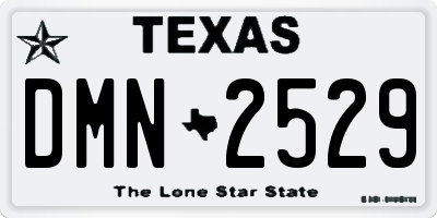 TX license plate DMN2529