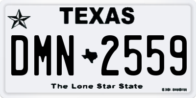 TX license plate DMN2559