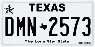 TX license plate DMN2573