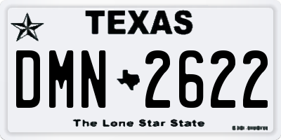 TX license plate DMN2622
