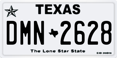 TX license plate DMN2628