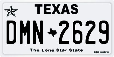 TX license plate DMN2629
