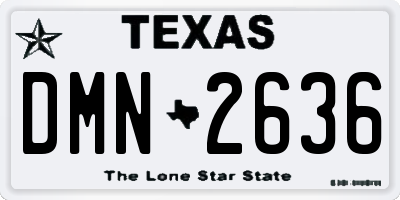 TX license plate DMN2636