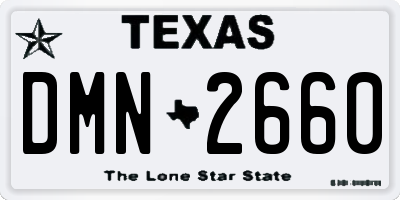 TX license plate DMN2660