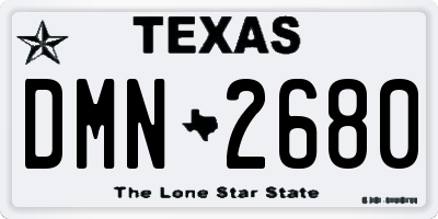 TX license plate DMN2680
