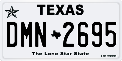 TX license plate DMN2695