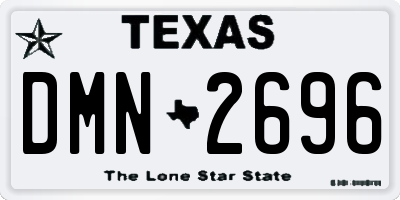TX license plate DMN2696