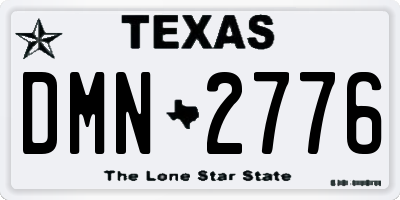 TX license plate DMN2776