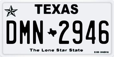 TX license plate DMN2946