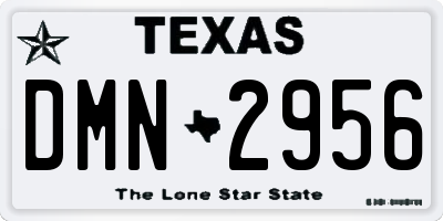 TX license plate DMN2956