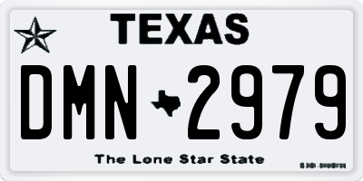 TX license plate DMN2979