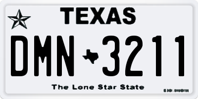 TX license plate DMN3211