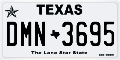 TX license plate DMN3695