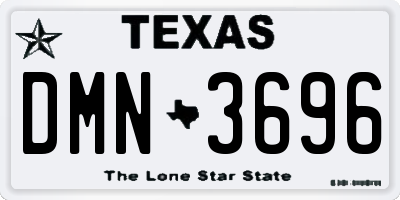 TX license plate DMN3696