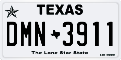 TX license plate DMN3911