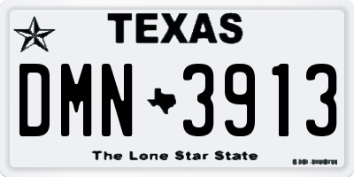 TX license plate DMN3913
