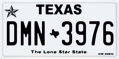 TX license plate DMN3976