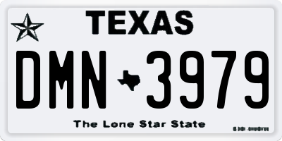 TX license plate DMN3979