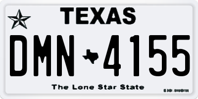 TX license plate DMN4155