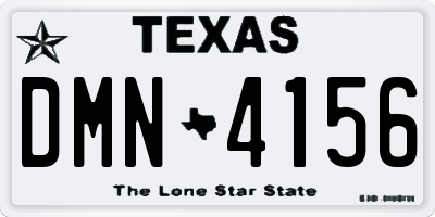 TX license plate DMN4156