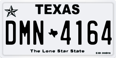 TX license plate DMN4164