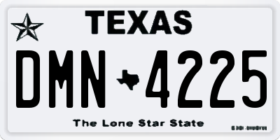 TX license plate DMN4225