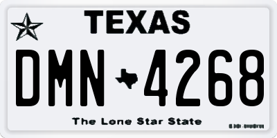 TX license plate DMN4268