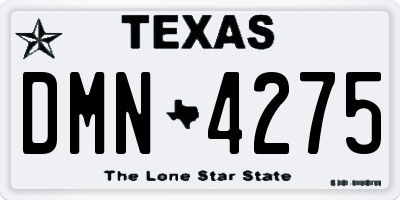 TX license plate DMN4275