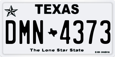 TX license plate DMN4373