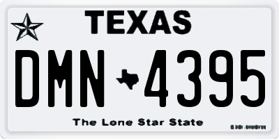 TX license plate DMN4395