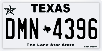 TX license plate DMN4396