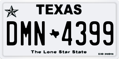 TX license plate DMN4399