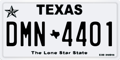 TX license plate DMN4401