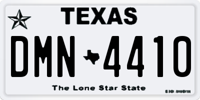 TX license plate DMN4410