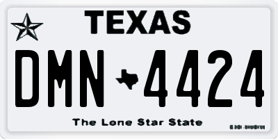 TX license plate DMN4424