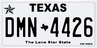 TX license plate DMN4426