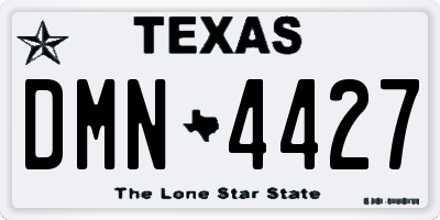 TX license plate DMN4427