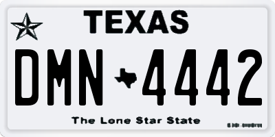 TX license plate DMN4442