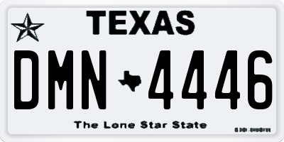 TX license plate DMN4446