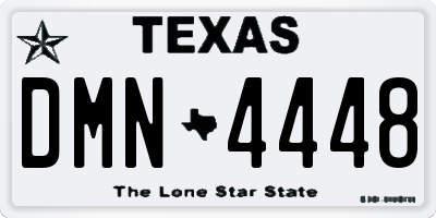 TX license plate DMN4448